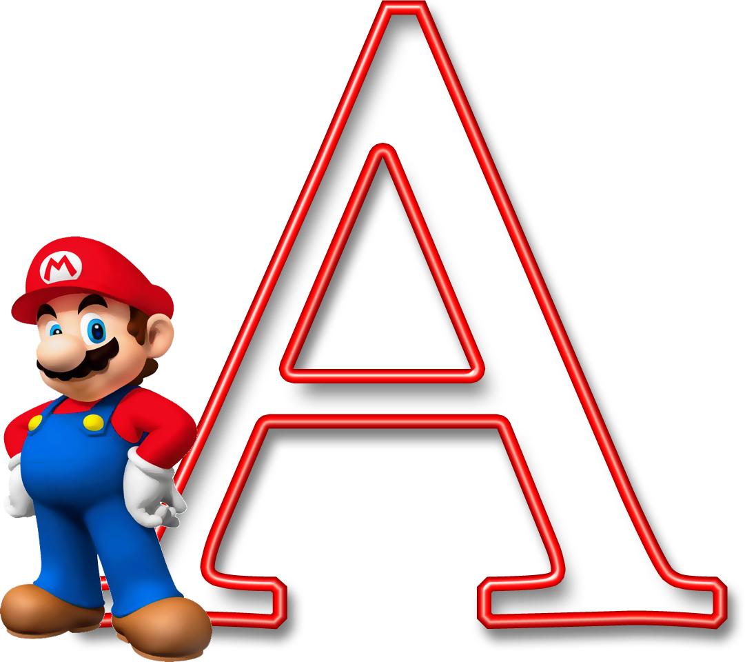 A Mario Party, Mario Bros - Alfabeto Mario Bros (1081x960), Png Download