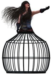 Adult Content Safesearch Woman Pretty Fantasy Long - Mystic Moon Fantasy Journal (453x340), Png Download