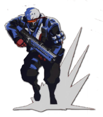 Overwatch Soldier 76 Png (342x387), Png Download