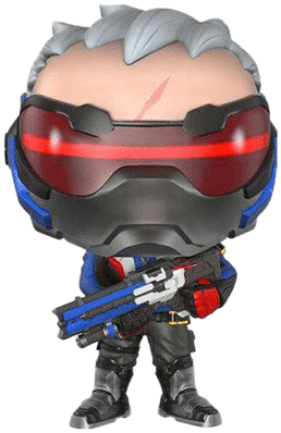 Best Car Keychains - Funko Pop Overwatch Soldier 76 (600x600), Png Download