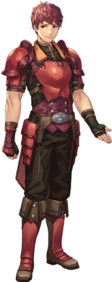Lukas Sharp Soldier Face - Fire Emblem Echoes Lukas (340x408), Png Download