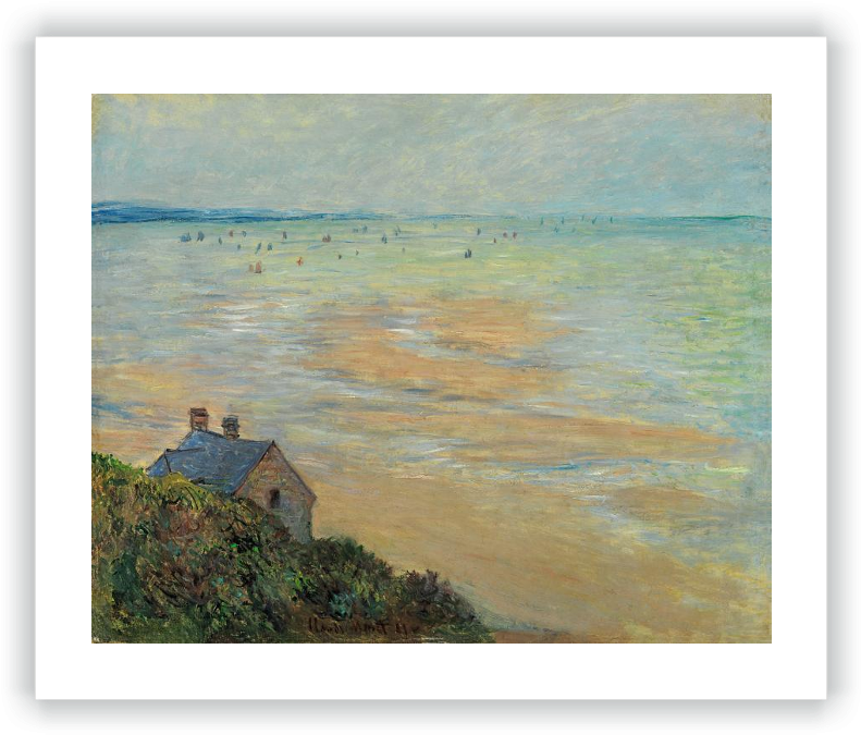 La Cabaña En Trouville, Marea Baja - Global Gallery 'the Hut At Trouville; Low Tide' By (800x680), Png Download