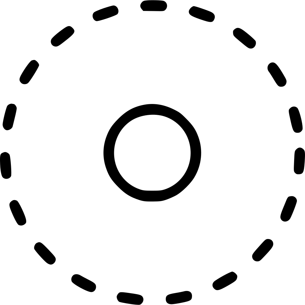 Circle Shape Dotted Target - Circle (980x980), Png Download