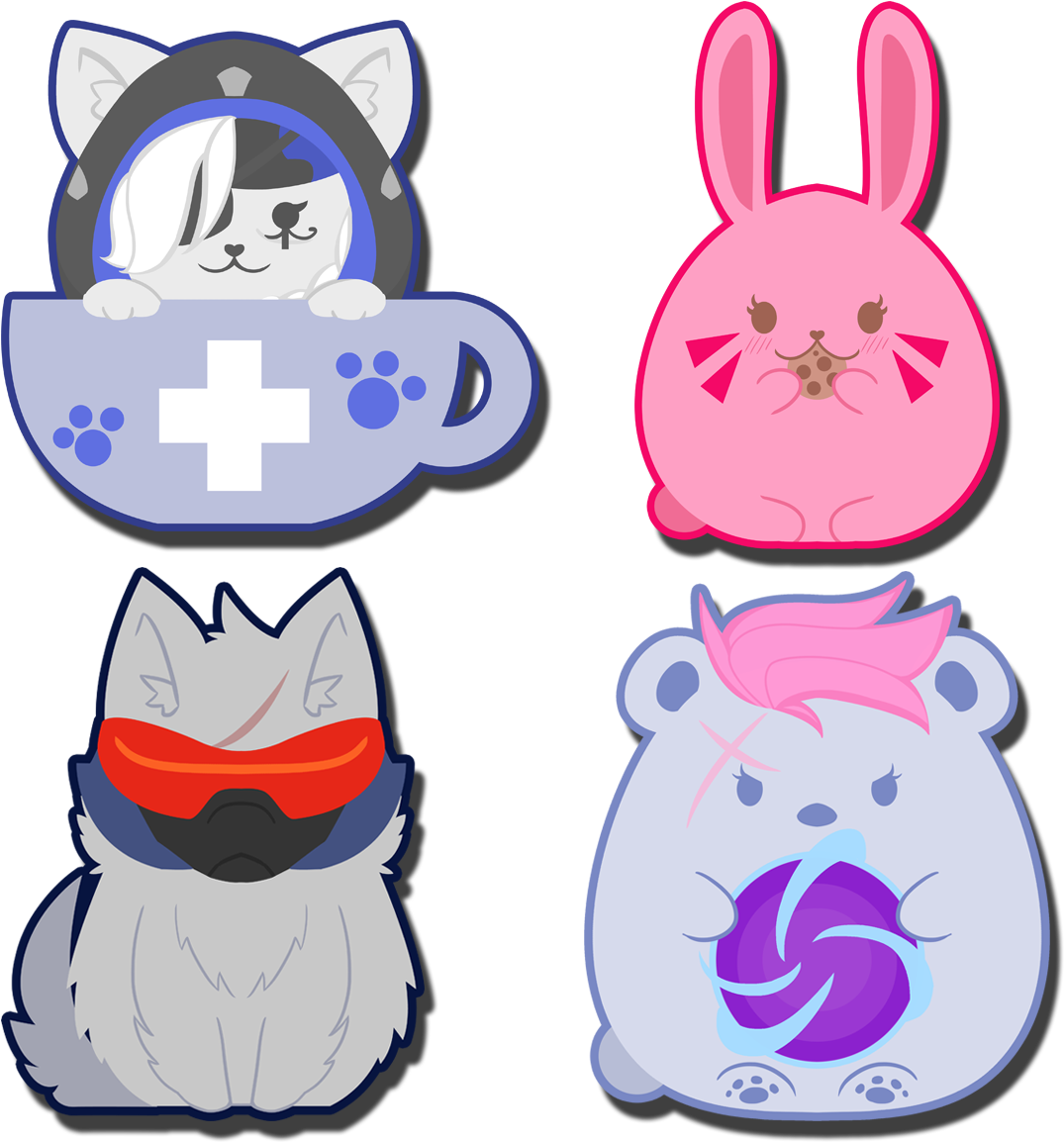 Next Prev Image Of Kawaii-watch - D.va (1200x1200), Png Download