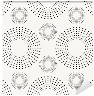 Seamless Pattern With Dotted Circles Wall Mural • Pixers® - Vector Graphics (400x400), Png Download