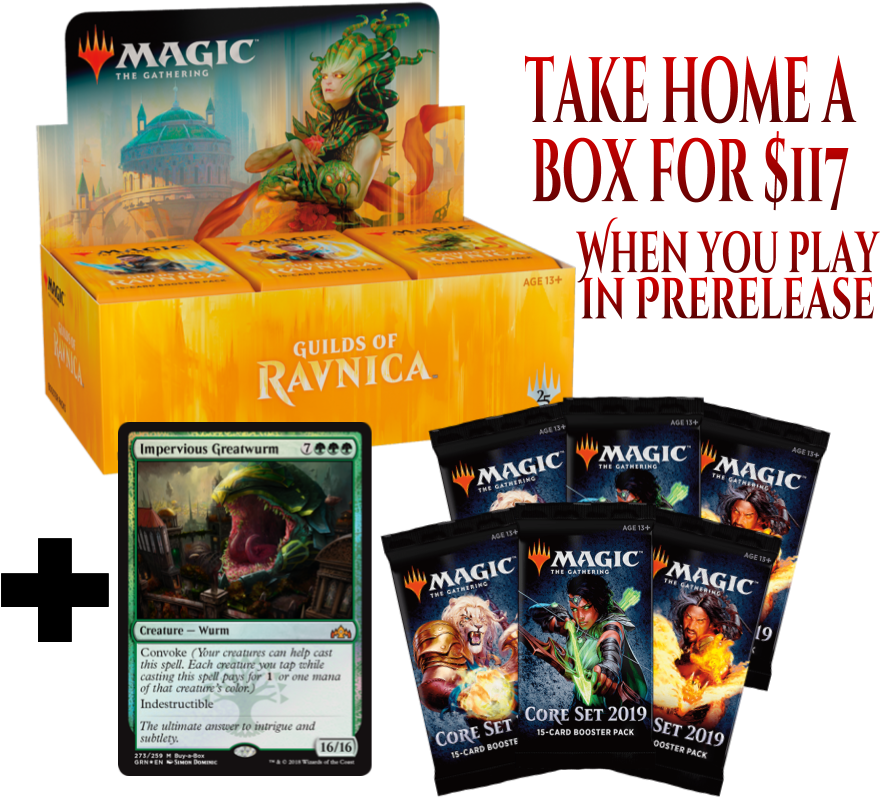 Pre-order Your Guilds Of Ravnica Booster Box For $117 (906x816), Png Download
