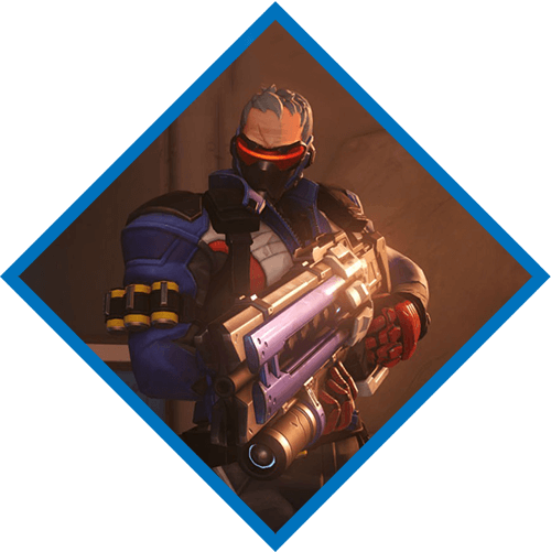 Boost By Soldier 76 Overwatch - Soldier (500x501), Png Download