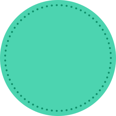 Solid Dotted Circle - Circle (400x400), Png Download