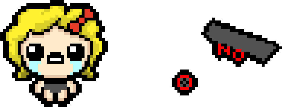 The Binding Of Isaac - Binding Of Isaac Rebirth Personnage (1000x380), Png Download