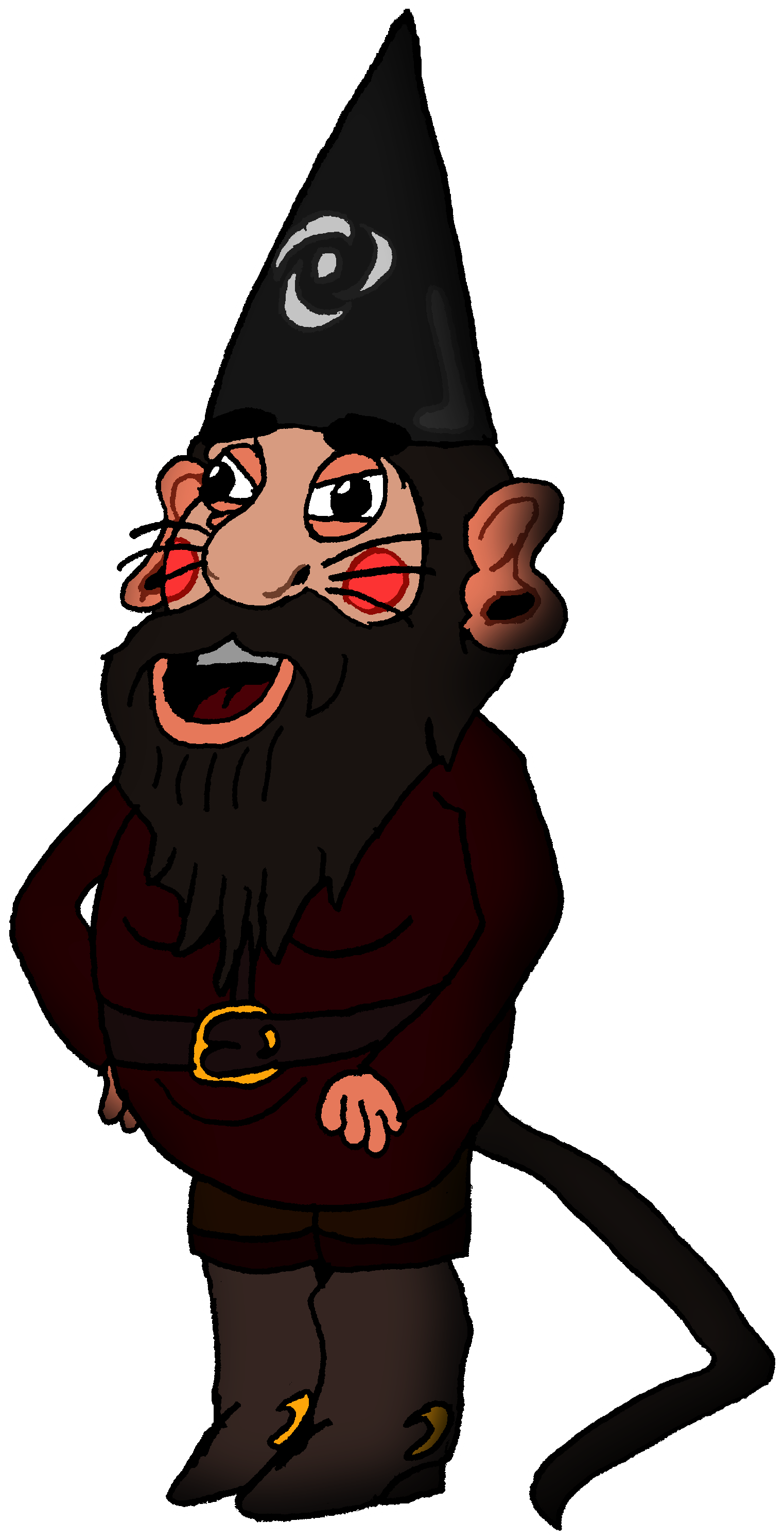 The Rat - Rat Gnome (1988x3124), Png Download