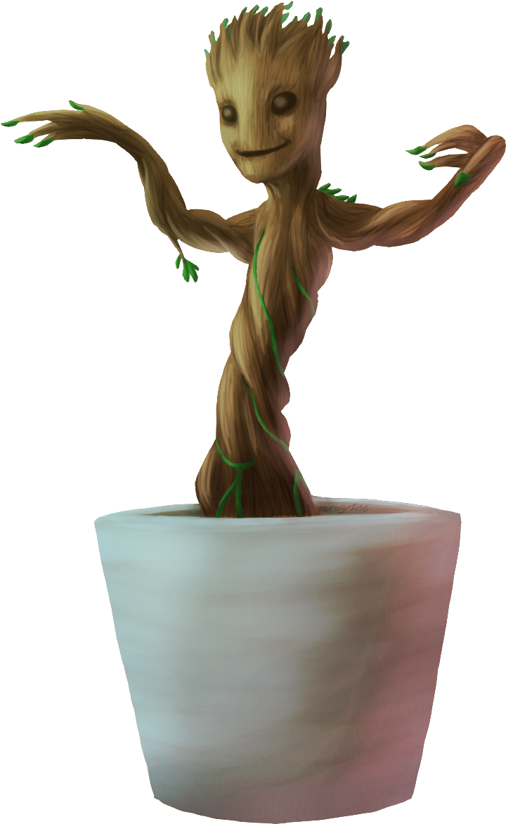 Baby Groot Png Hd - Baby Groot Gif Png (900x1200), Png Download
