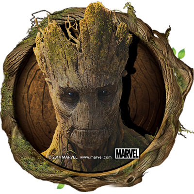 Guardiansofthegalaxy Avatar Groot - Groot Round Round Coaster (400x400), Png Download