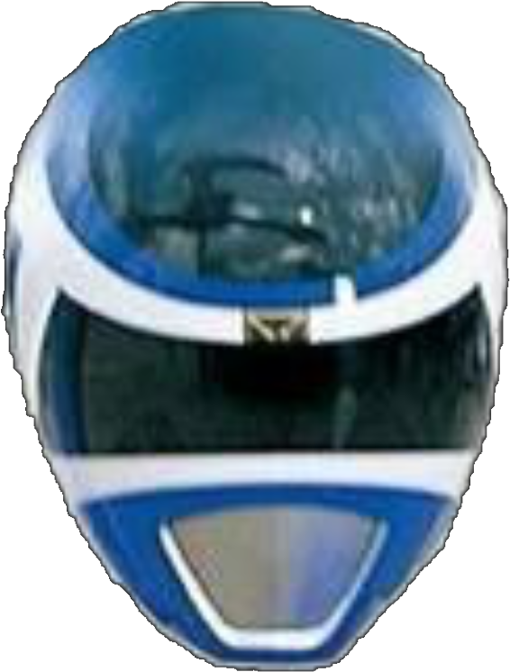 Blue Space Ranger Helmet (639x767), Png Download