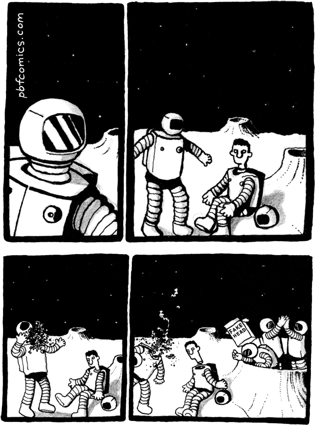 Space Helmet - « - Hilarious Comics With Unexpectedly Dark Endings (700x933), Png Download