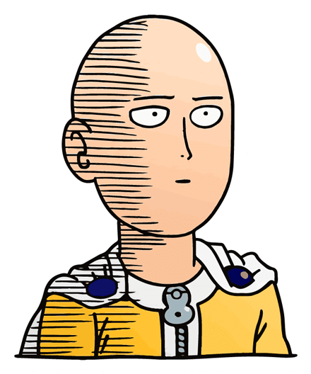 Saitama Sticker - One Punch Man Saitama Ok (528x528), Png Download