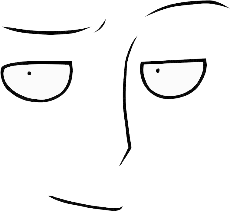 Saitama - Line Art (805x1000), Png Download