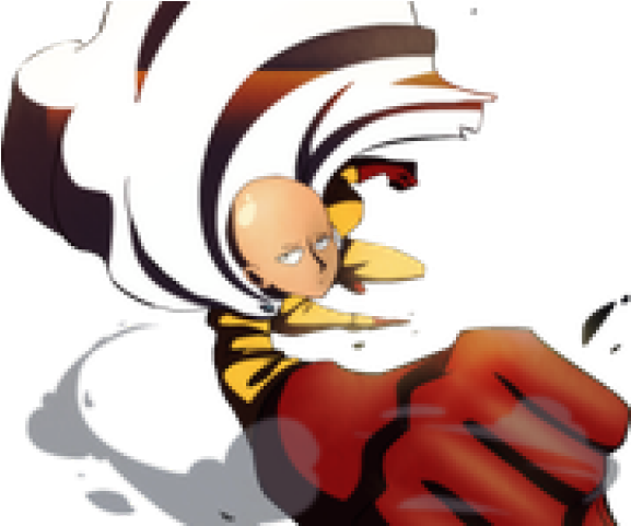 One Punch Man Clipart - One Punch Man Flying (640x480), Png Download