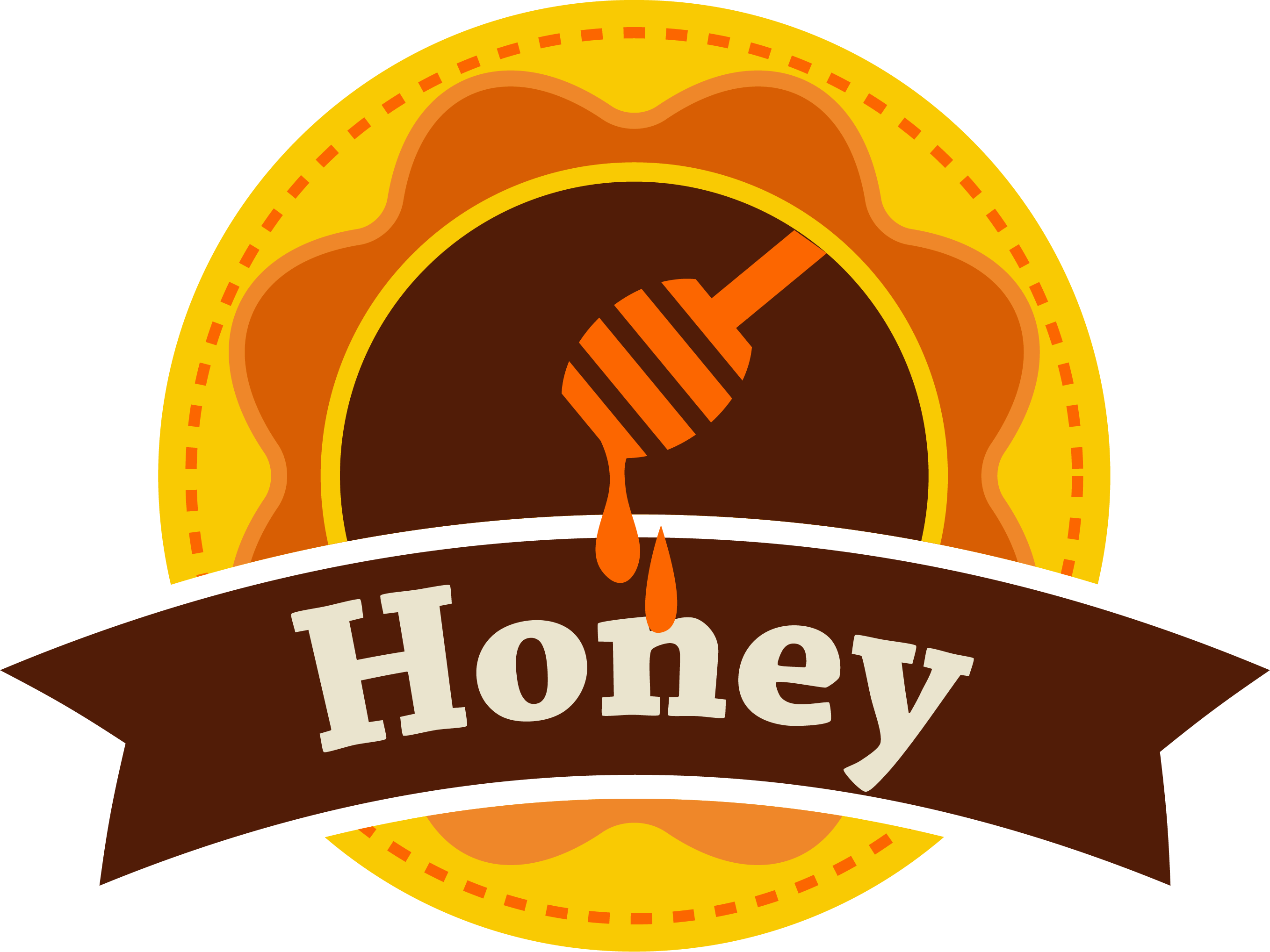 Honeycomb Food Bee Cartoon - Honeycomb Cartoon (2716x2037), Png Download