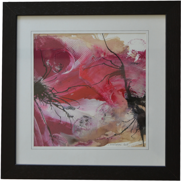 Painting, 35x35x2 Cm ©2017 By Jacky Duvigneau - Picture Frame (872x1200), Png Download