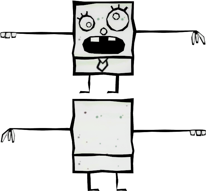 6339 - Nicktoons Unite Doodlebob (750x650), Png Download