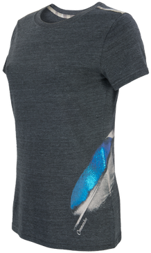 Women's Puddle Triblend Crew T-shirt - T-shirt (386x366), Png Download