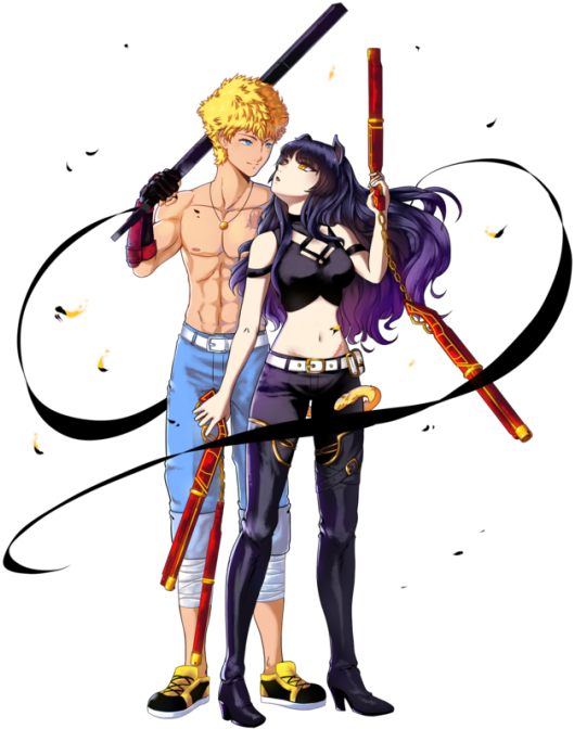 A Little Appreciation One Of The Best Songs In The - Sun X Blake Rwby (500x659), Png Download