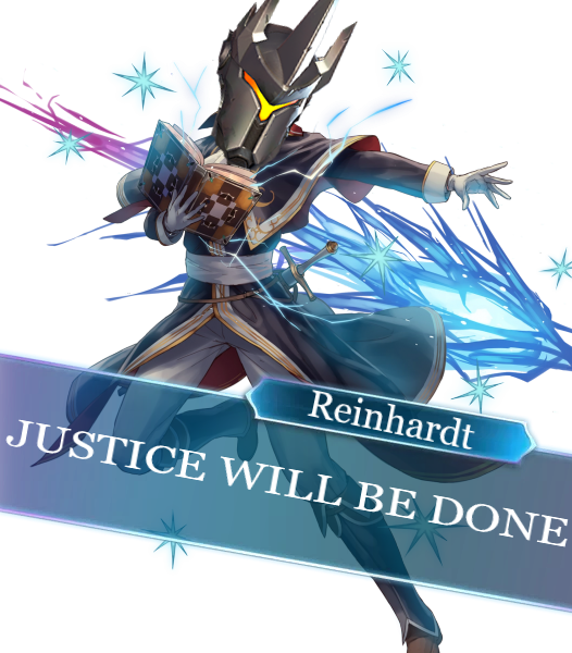 Reinhardt Justice Will Be Done - Reinhardt Fire Emblem Meme (526x600), Png Download