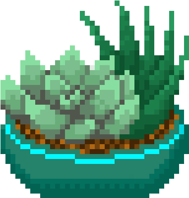 By Artsybarrels On Deviantart - Succulent Art Png Pixels (400x400), Png Download