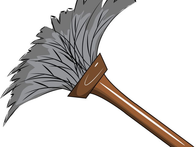 Dust Clipart Dusting - Clipart Feather Duster Cartoon (640x480), Png Download