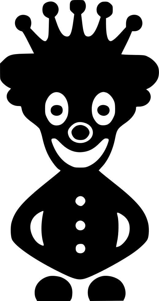 Crazy Royal Joker Hero Kid Toy Comments - Clown (518x980), Png Download