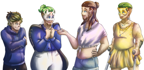 2 - Cartoon (500x246), Png Download