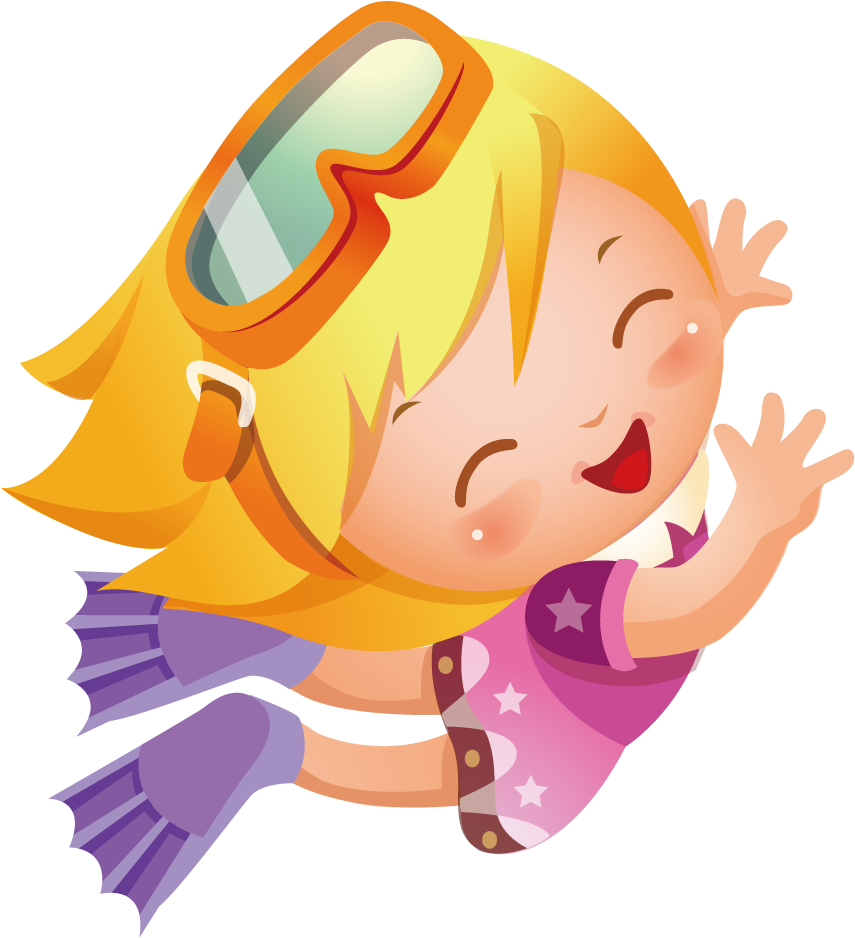 Png Transparent Underwater Diving Illustration Happy - กล่อง ของขวัญ วัน เด็ก (1000x1000), Png Download