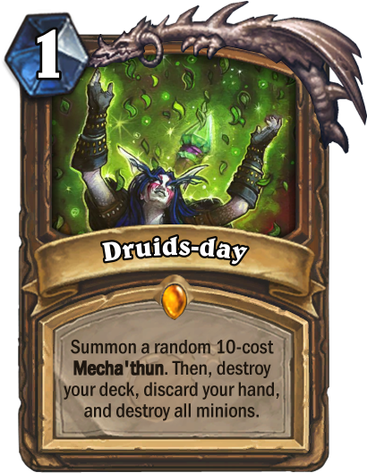 New Druid Legendary Spell 1 - Hearthstone Floop's Glorious Gloop (427x551), Png Download