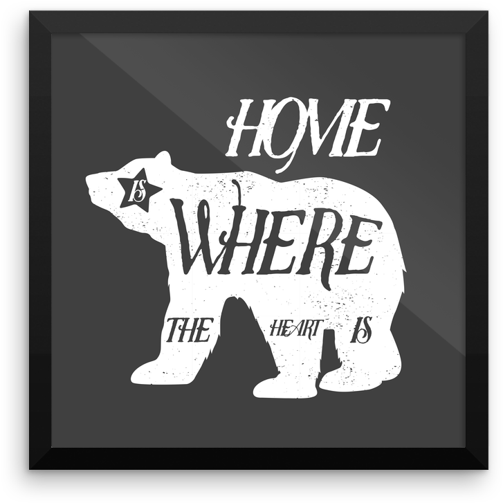 Image Result For California Bear With Heart - Satchel Shoulder Bag Retro Home Heart Print (775x760), Png Download