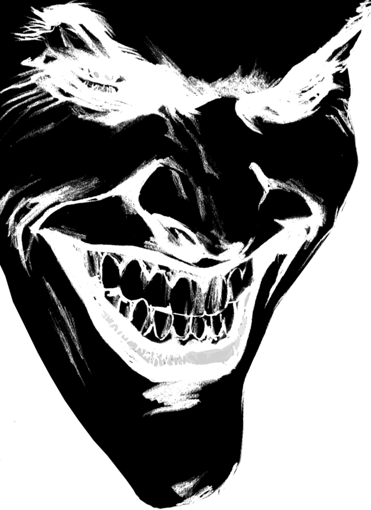Joker Smile Png - Black Joker Png (762x1049), Png Download