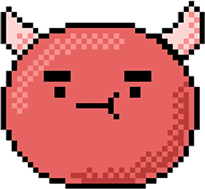 Devil Emoji Evil Devilemoji 😈 Kawaii Cute Pixel Pixels - Imagenes De Donas Tumblr Png (706x652), Png Download