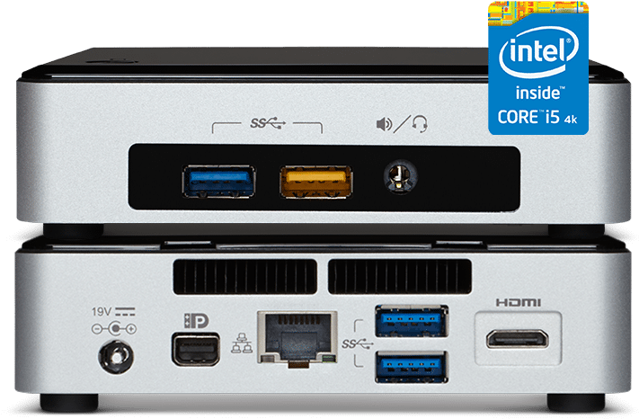 Vmp-5i5ryk With Intel Logo > - Intel Nuc5i5ryk Desktop Mini Pc (782x523), Png Download