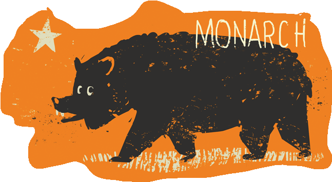 Monarch The Bear From Kingdom Animalia California Flag - Animal (700x500), Png Download