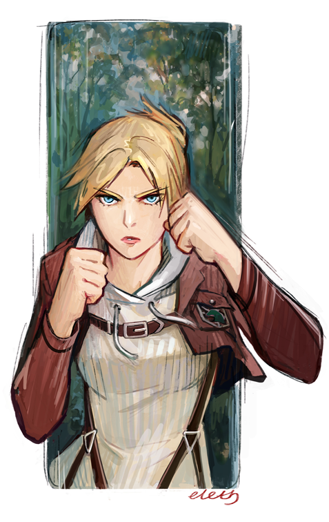 Attack On Titan - Art (534x800), Png Download