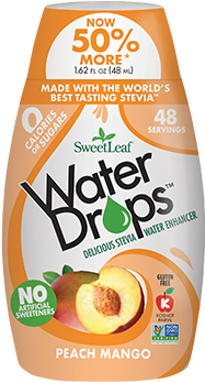 Sweetleaf® Water Drops™ - Sweetleaf - Water Drops Peach Mango - 2.1 Oz. (475x360), Png Download