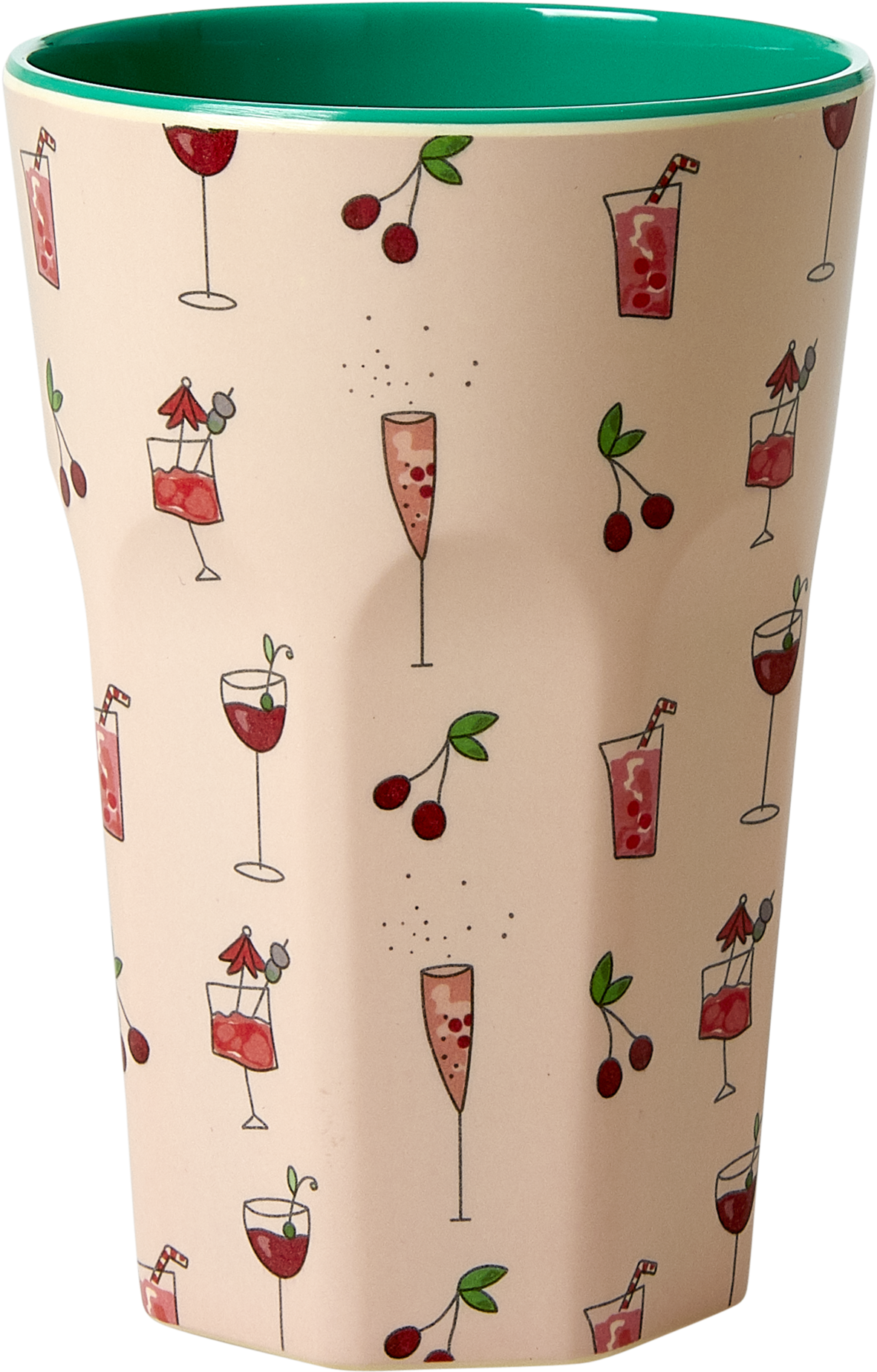Melamine Cup With Pink Cocktail Print - Mug (2000x2000), Png Download