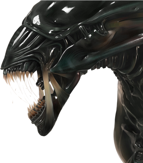 Alien Universe Vault - Alien Queen Profile (500x547), Png Download