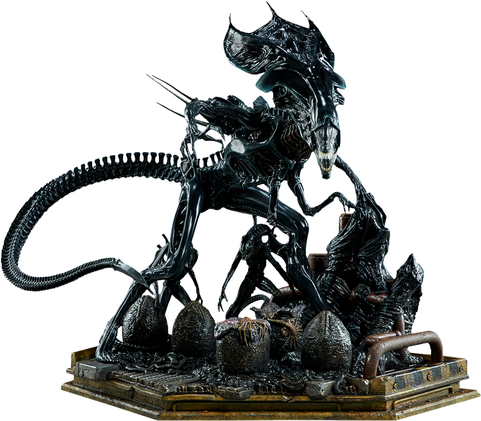 Download Alien Queen Maquette Alien Statue PNG Image with No