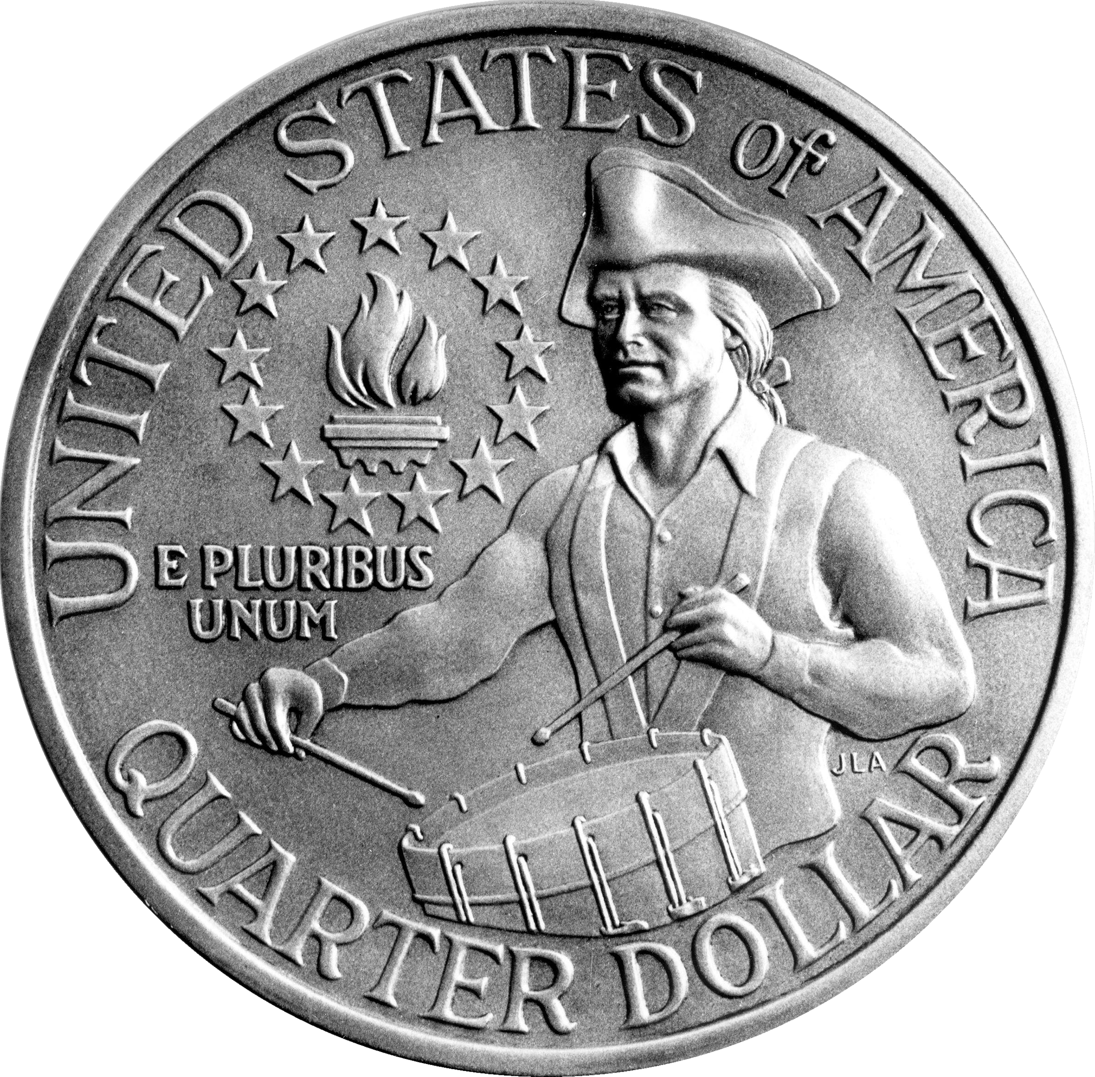 1976 Bicentennial Quarter Rev - Bicentennial Quarter (2198x2162), Png Download