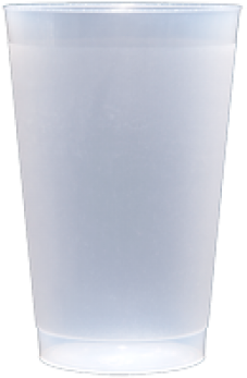 Frosted Plastic Frost Flex {shatterproof} Cups - Pint Glass (350x350), Png Download