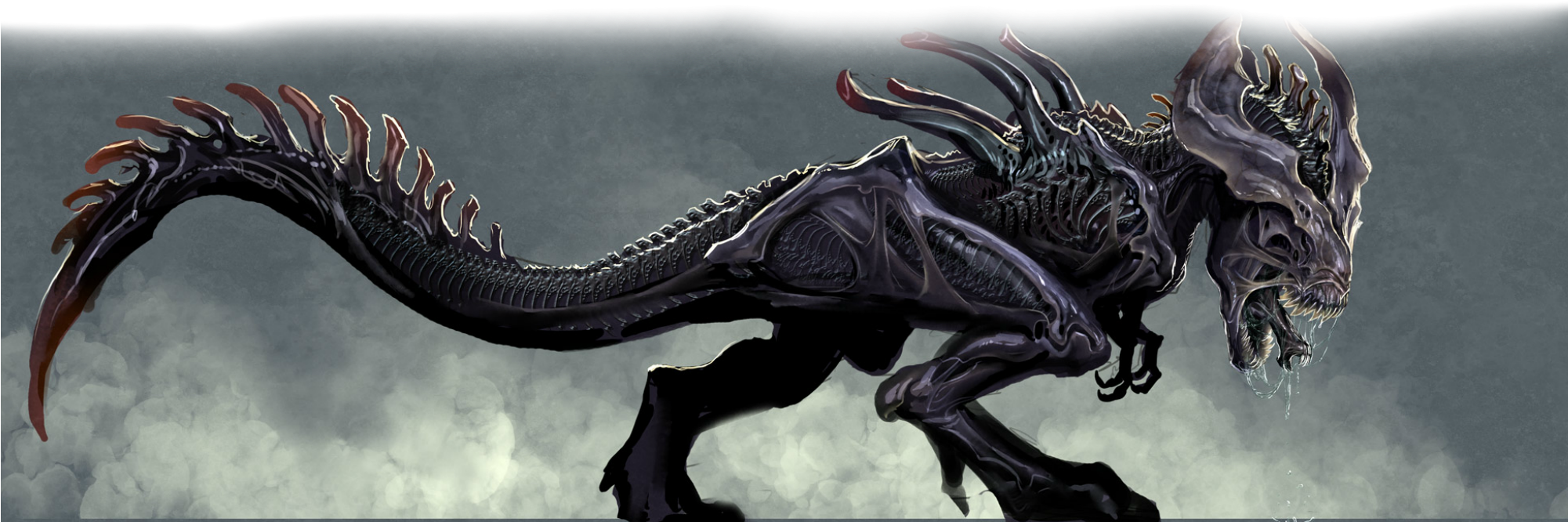 Half-xenomorph Tyrannosaurus Rex - Xenomorph Dinosaurs (2000x2000), Png Download