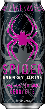 Spider Energy Drink Widowmaker - Spider Energy Widowmaker (450x450), Png Download