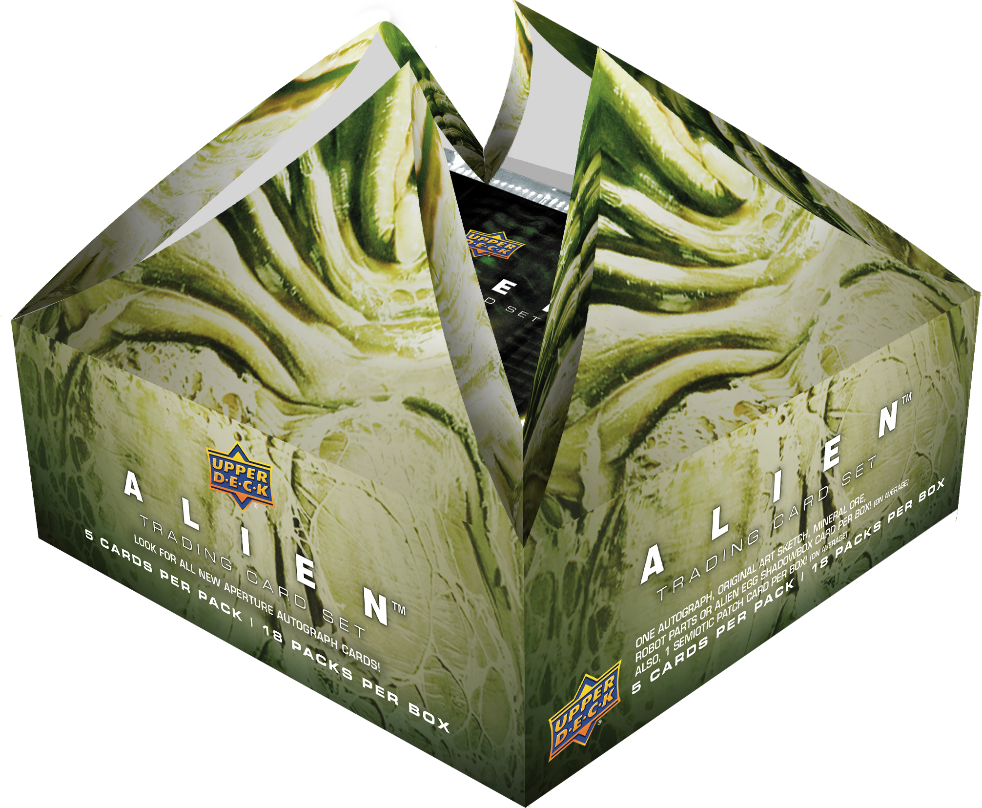 Alien Trading Card Set Is Available In Your Local Hobby - Upper Deck Alien Box (2012x1655), Png Download