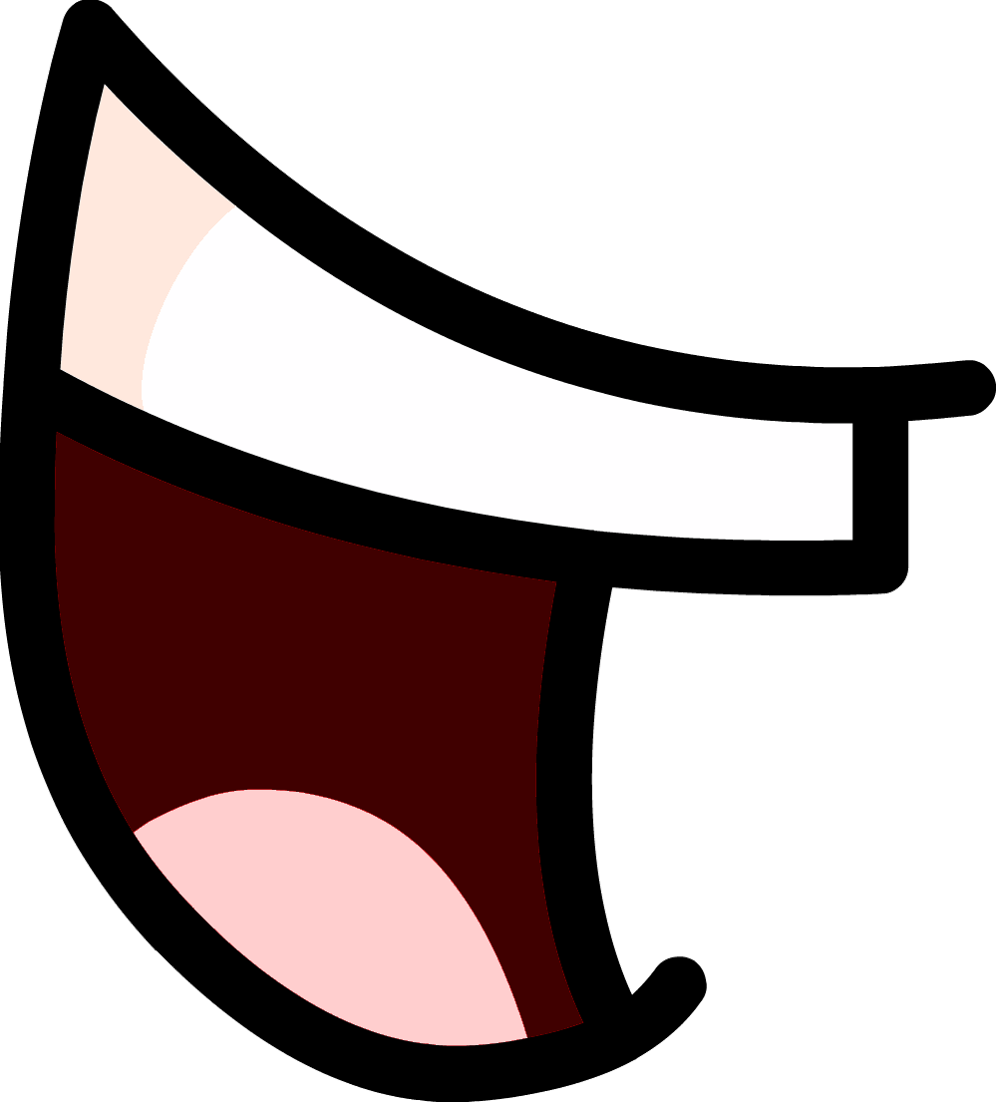 Clipart Transparent Library Image Akward Png Object - Smile Mouth Cartoon Png (996x1102), Png Download