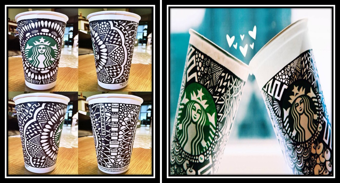 Imagine The Traffic Of 16 Million Followers Of Starbucks - Blue And White Porcelain (1390x750), Png Download